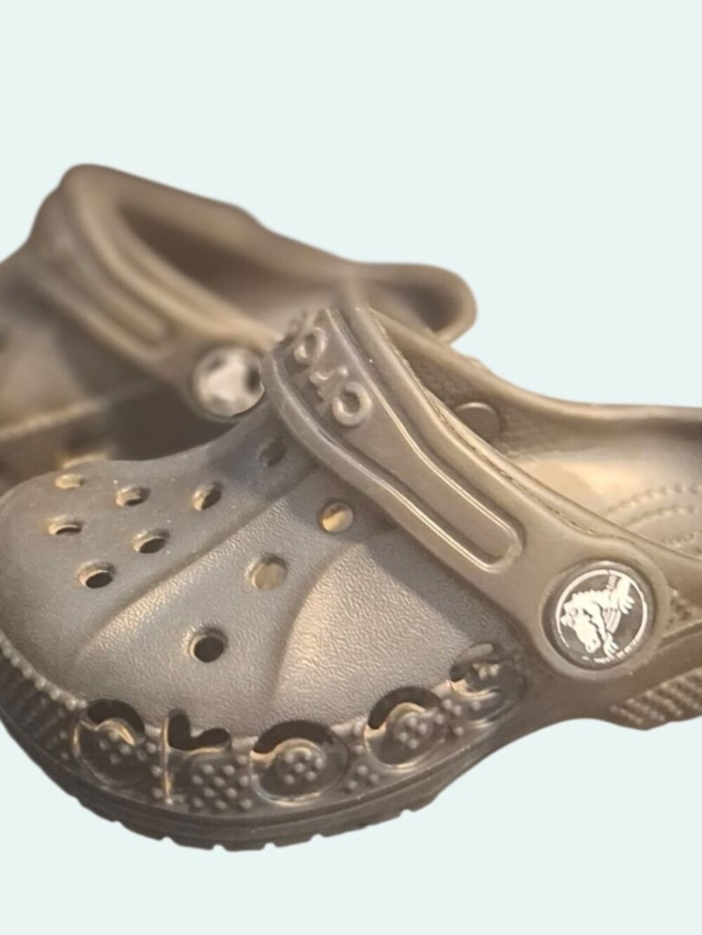 Kids Classic Black Crocs Size 6C With Updated Side Design.*SH6